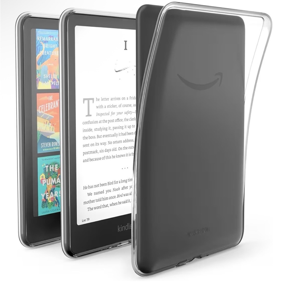 Clear Case for Kindle Paperwhite & Colorsoft (2024 Releases) E-Reader.